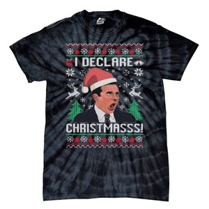 I Declare Christmas, The Office Christmas Sweater Tie-Dye T-Shirt