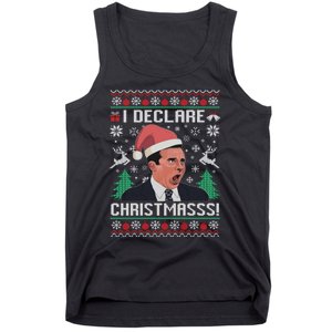 I Declare Christmas, The Office Christmas Sweater Tank Top