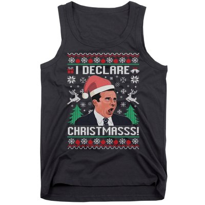 I Declare Christmas, The Office Christmas Sweater Tank Top
