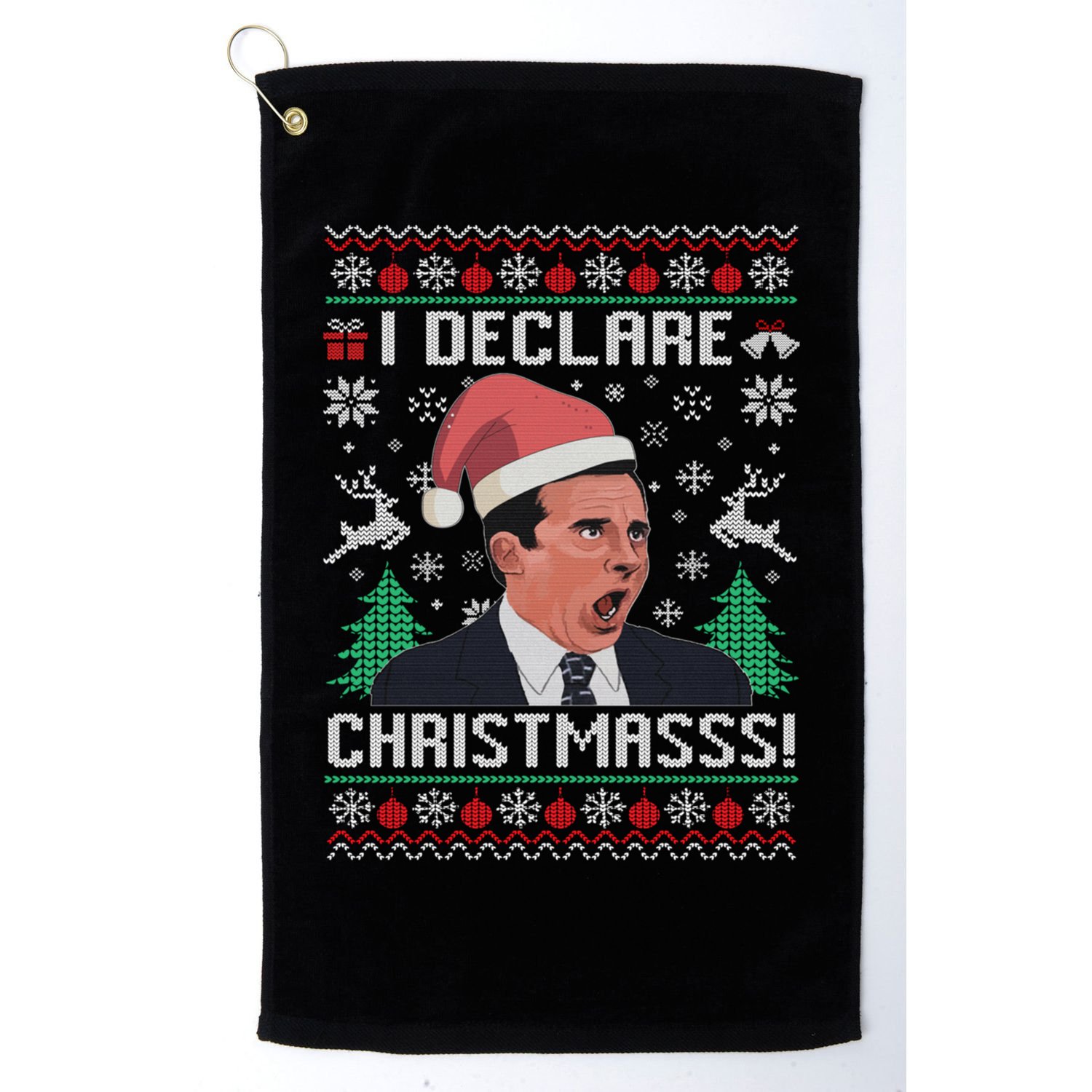 I Declare Christmas, The Office Christmas Sweater Golf Towel