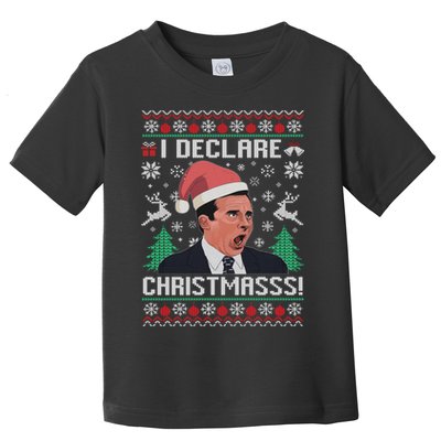 I Declare Christmas, The Office Christmas Sweater Toddler T-Shirt