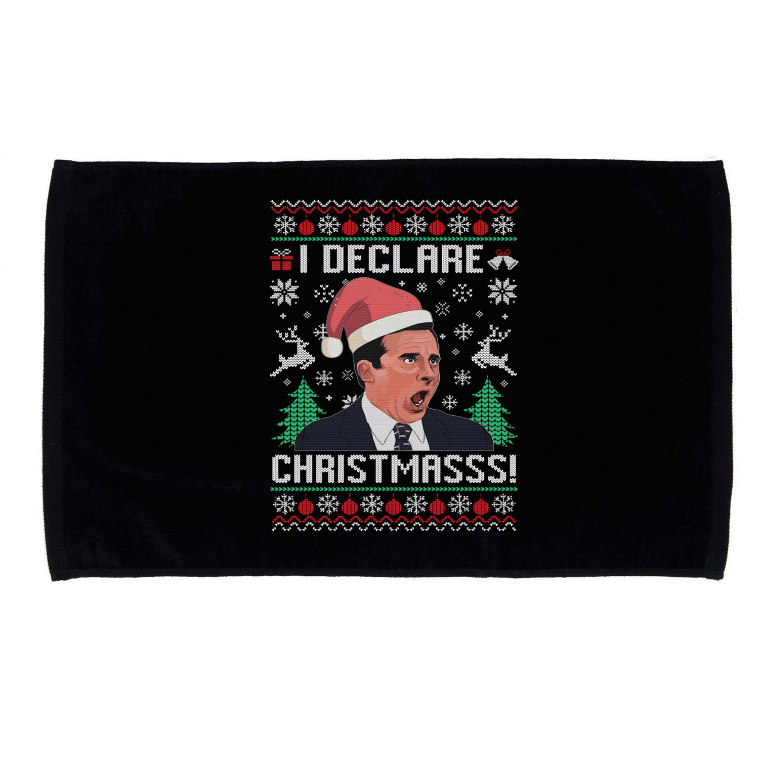 I Declare Christmas, The Office Christmas Sweater Microfiber Hand Towel