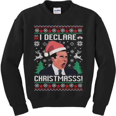 I Declare Christmas, The Office Christmas Sweater Kids Sweatshirt