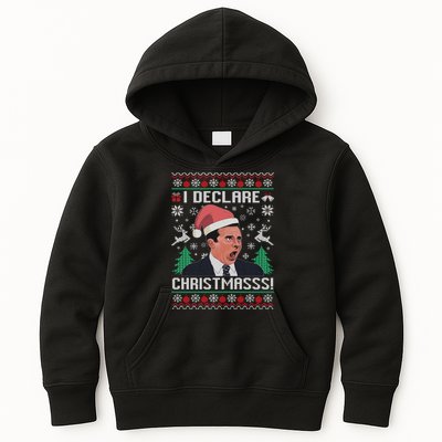 I Declare Christmas, The Office Christmas Sweater Kids Hoodie