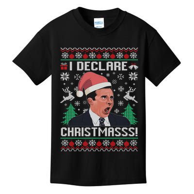 I Declare Christmas, The Office Christmas Sweater Kids T-Shirt