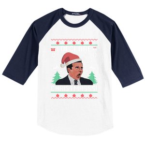 I Declare Christmas, The Office Christmas Sweater Baseball Sleeve Shirt