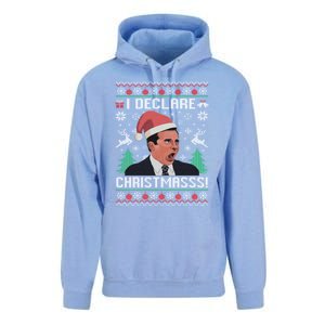 I Declare Christmas, The Office Christmas Sweater Unisex Surf Hoodie