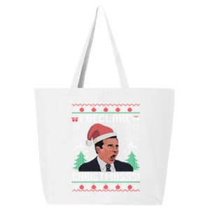 I Declare Christmas, The Office Christmas Sweater 25L Jumbo Tote