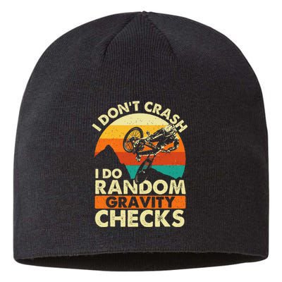 I DonT Crash I Do Random Gravity Checks Mountain Biking Sustainable Beanie