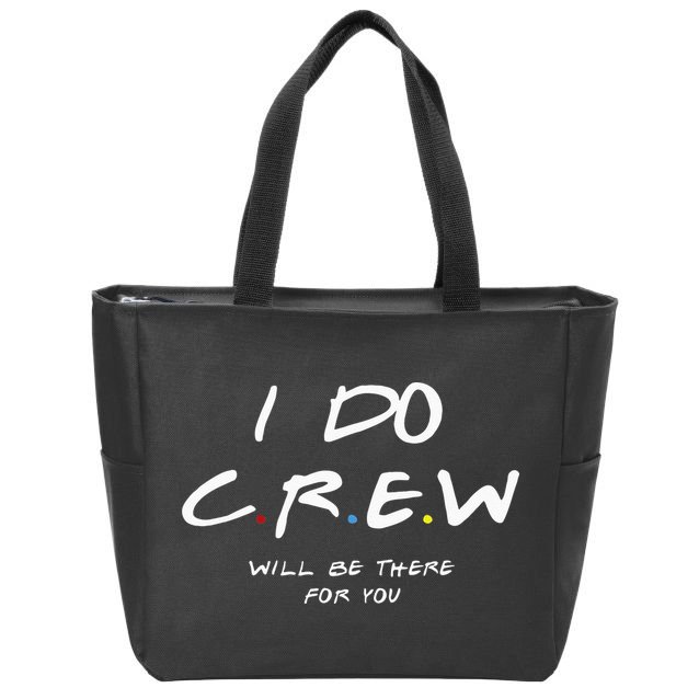 I Do Crew Bachelorette Party Men & Women Zip Tote Bag