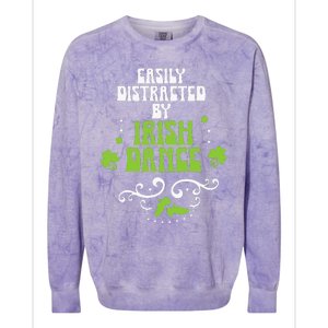 Irish Dancer Ceili Reel Dance Feis Irish Step Dance Shoes Colorblast Crewneck Sweatshirt