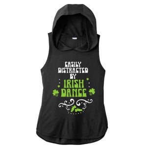 Irish Dancer Ceili Reel Dance Feis Irish Step Dance Shoes Ladies PosiCharge Tri-Blend Wicking Draft Hoodie Tank