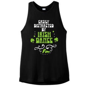 Irish Dancer Ceili Reel Dance Feis Irish Step Dance Shoes Ladies PosiCharge Tri-Blend Wicking Tank