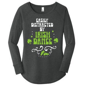 Irish Dancer Ceili Reel Dance Feis Irish Step Dance Shoes Women's Perfect Tri Tunic Long Sleeve Shirt