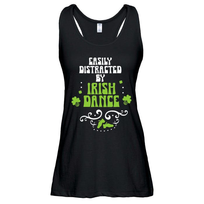 Irish Dancer Ceili Reel Dance Feis Irish Step Dance Shoes Ladies Essential Flowy Tank