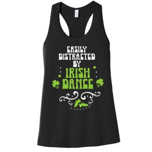 Irish Dancer Ceili Reel Dance Feis Irish Step Dance Shoes Women's Racerback Tank