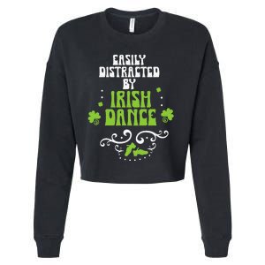 Irish Dancer Ceili Reel Dance Feis Irish Step Dance Shoes Cropped Pullover Crew