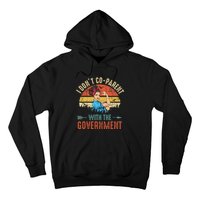 I Don't Coparent With The Government Retro Vintage Hoodie