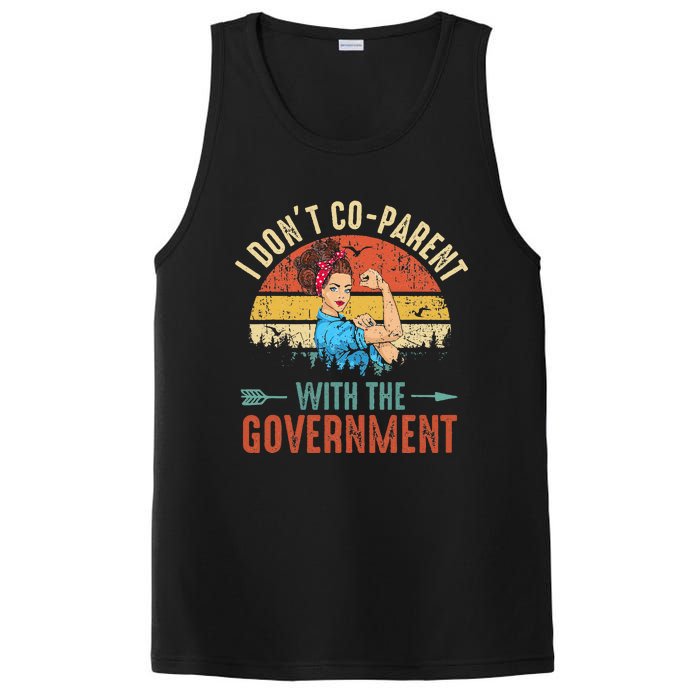 I Don't Coparent With The Government Retro Vintage PosiCharge Competitor Tank