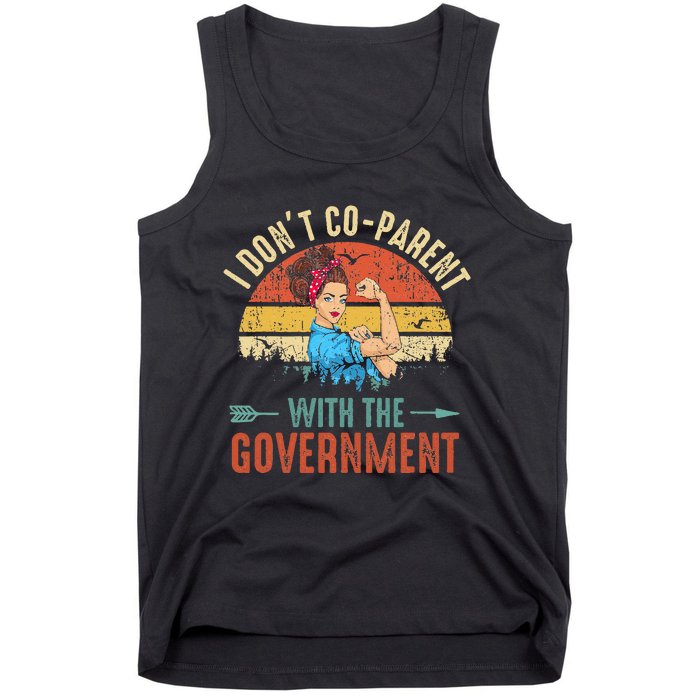 I Don't Coparent With The Government Retro Vintage Tank Top