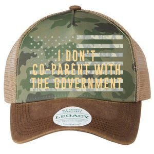 I Don’t Coparent With The Government American Flag Legacy Tie Dye Trucker Hat