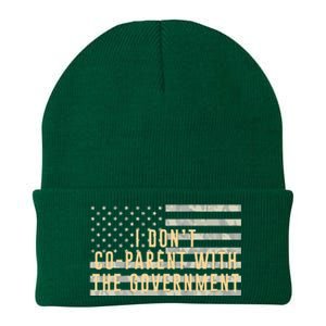 I Don’t Coparent With The Government American Flag Knit Cap Winter Beanie