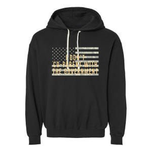 I Don’t Coparent With The Government American Flag Garment-Dyed Fleece Hoodie