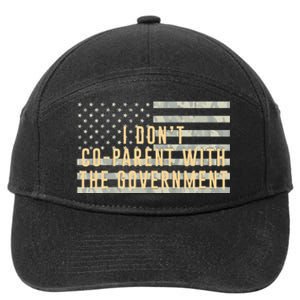 I Don’t Coparent With The Government American Flag 7-Panel Snapback Hat