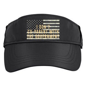 I Don’t Coparent With The Government American Flag Adult Drive Performance Visor