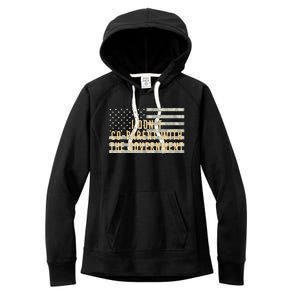 I Don’t Coparent With The Government American Flag Women's Fleece Hoodie