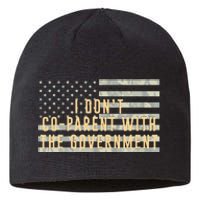 I Don’t Coparent With The Government American Flag Sustainable Beanie