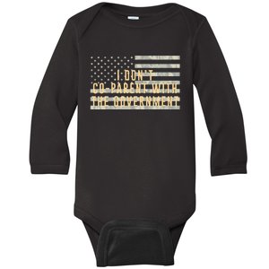 I Don’t Coparent With The Government American Flag Baby Long Sleeve Bodysuit