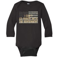 I Don’t Coparent With The Government American Flag Baby Long Sleeve Bodysuit