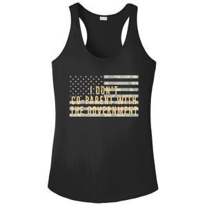 I Don’t Coparent With The Government American Flag Ladies PosiCharge Competitor Racerback Tank