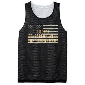 I Don’t Coparent With The Government American Flag Mesh Reversible Basketball Jersey Tank