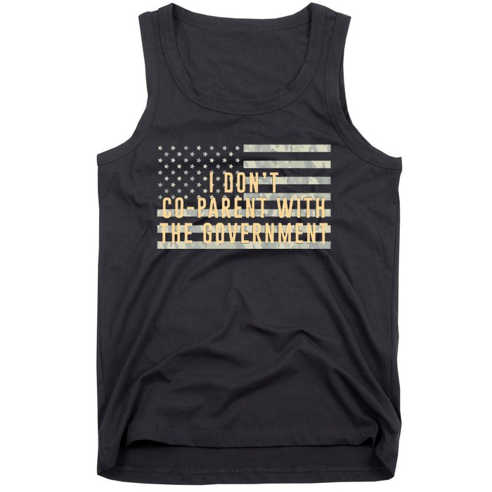 I Don’t Coparent With The Government American Flag Tank Top