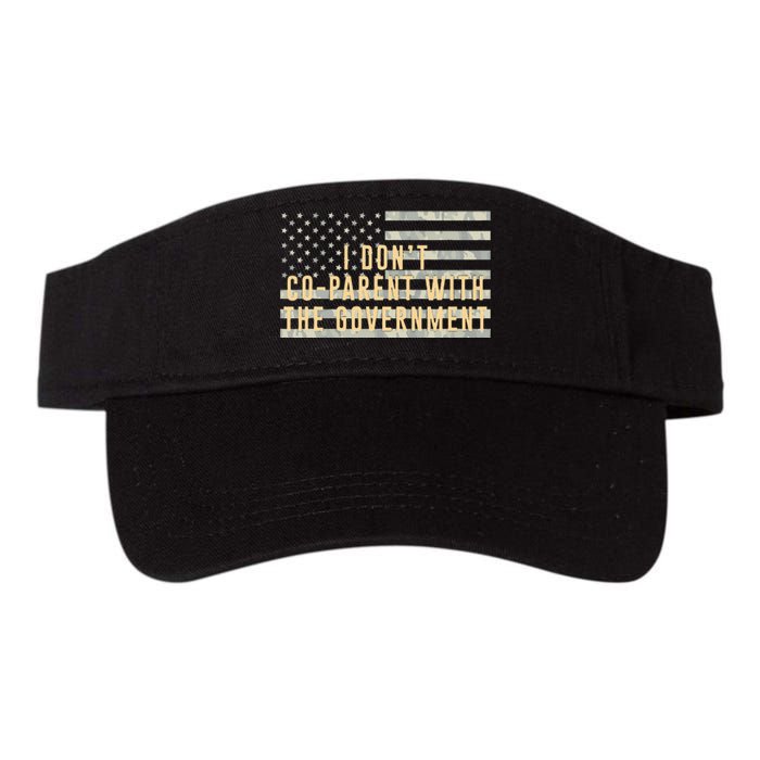 I Don’t Coparent With The Government American Flag Valucap Bio-Washed Visor