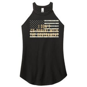 I Don’t Coparent With The Government American Flag Women's Perfect Tri Rocker Tank