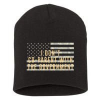 I Don’t Coparent With The Government American Flag Short Acrylic Beanie