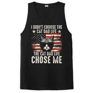 I DidnT Choose The Cat Dad Life The Cat Dad Life Chose Me PosiCharge Competitor Tank