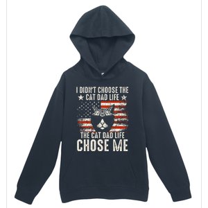 I DidnT Choose The Cat Dad Life The Cat Dad Life Chose Me Urban Pullover Hoodie