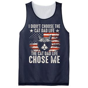 I DidnT Choose The Cat Dad Life The Cat Dad Life Chose Me Mesh Reversible Basketball Jersey Tank