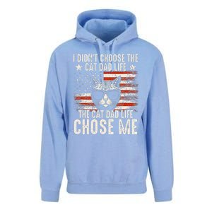 I DidnT Choose The Cat Dad Life The Cat Dad Life Chose Me Unisex Surf Hoodie