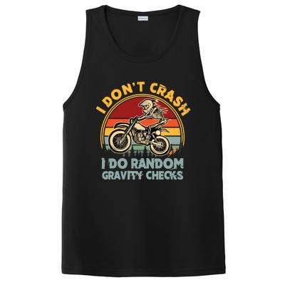 I Don't Crash I Do Random Gravity Checks Dirt Bike PosiCharge Competitor Tank