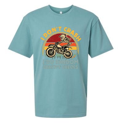 I Don't Crash I Do Random Gravity Checks Dirt Bike Sueded Cloud Jersey T-Shirt