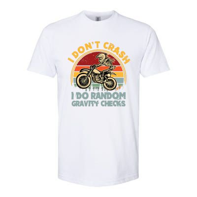 I Don't Crash I Do Random Gravity Checks Dirt Bike Softstyle® CVC T-Shirt