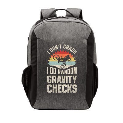 I Dont Crash I Do Random Gravity Checks Mountain Biking Vector Backpack