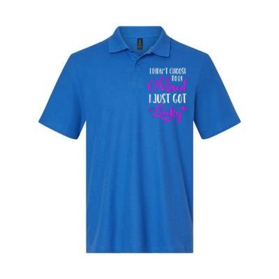 I Didn't Choose To Be Mixed I Just Got Lucky Gift Softstyle Adult Sport Polo