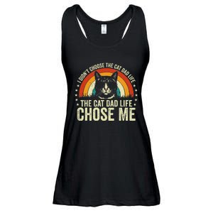 I DidnT Choose The Cat Dad Life The Cat Dad Life Chose Me Ladies Essential Flowy Tank