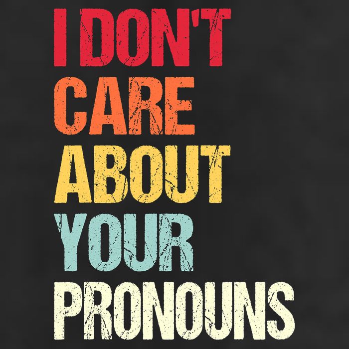 I Don't Care About Your Pronouns Anti Pronoun Adult Drive Performance Visor